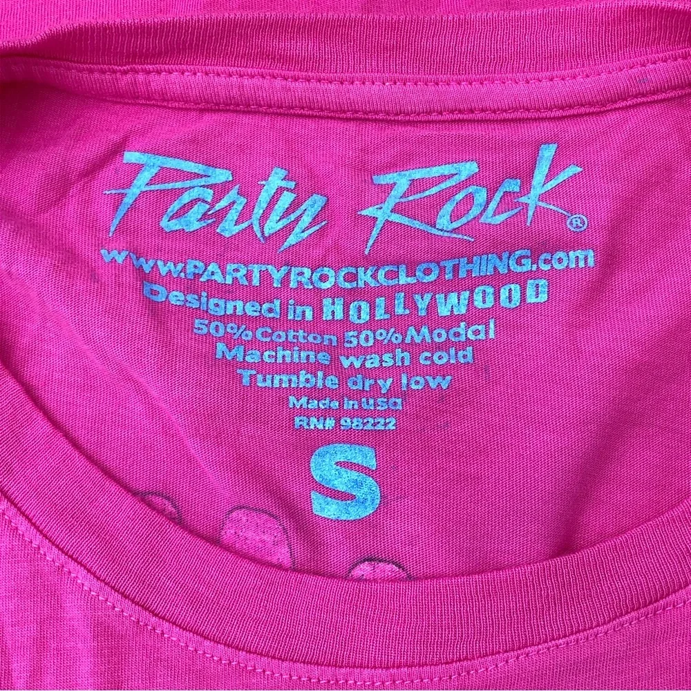 Party Rock Crew LMFAO Sorry For Party Rocking Dropped Armhole Muscle Gym Shirt S - Picture 8 of 8